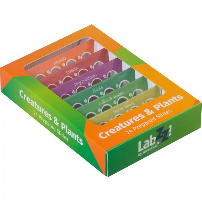Набор микропрепаратов LEVENHUK LabZZ CP24, существа и растения 72870